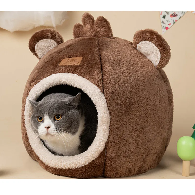 

Semi-enclosed Creative Cat Nest Warm Windproof Cat Cage Pet Sofa Separation Pet Sleeping Mat Kitten Bed House Dog Cat Bedding