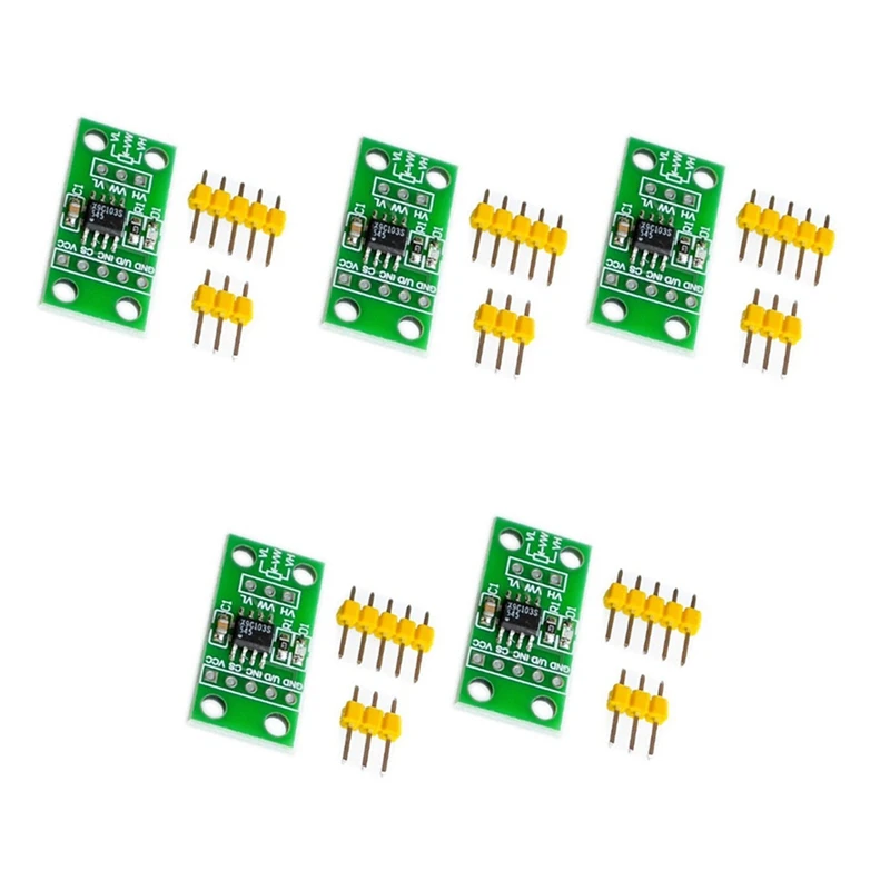 

5Pcs X9C103S Digital Potentiometer Module 100K 100Th Order Digital Potentiometer Circuit