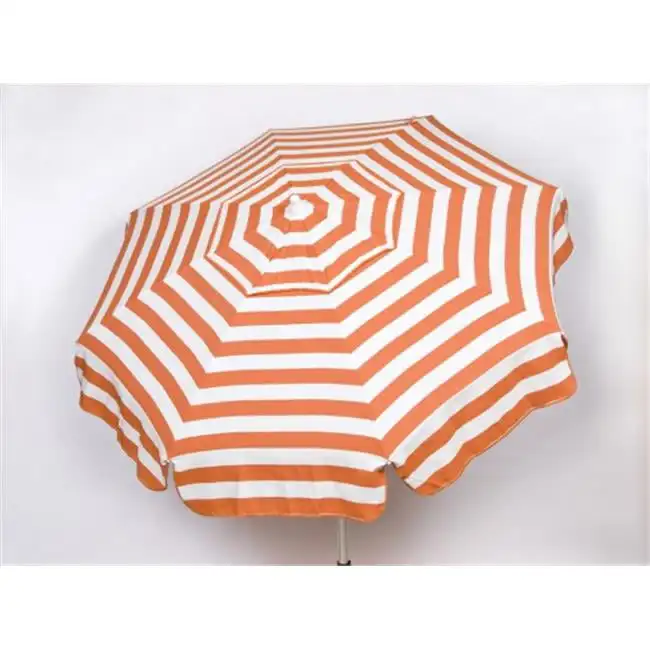 

Heininger Holdings 1336 Italian 6 ft. Umbrella Acrylic Stripes Orange And White - Beach Pole