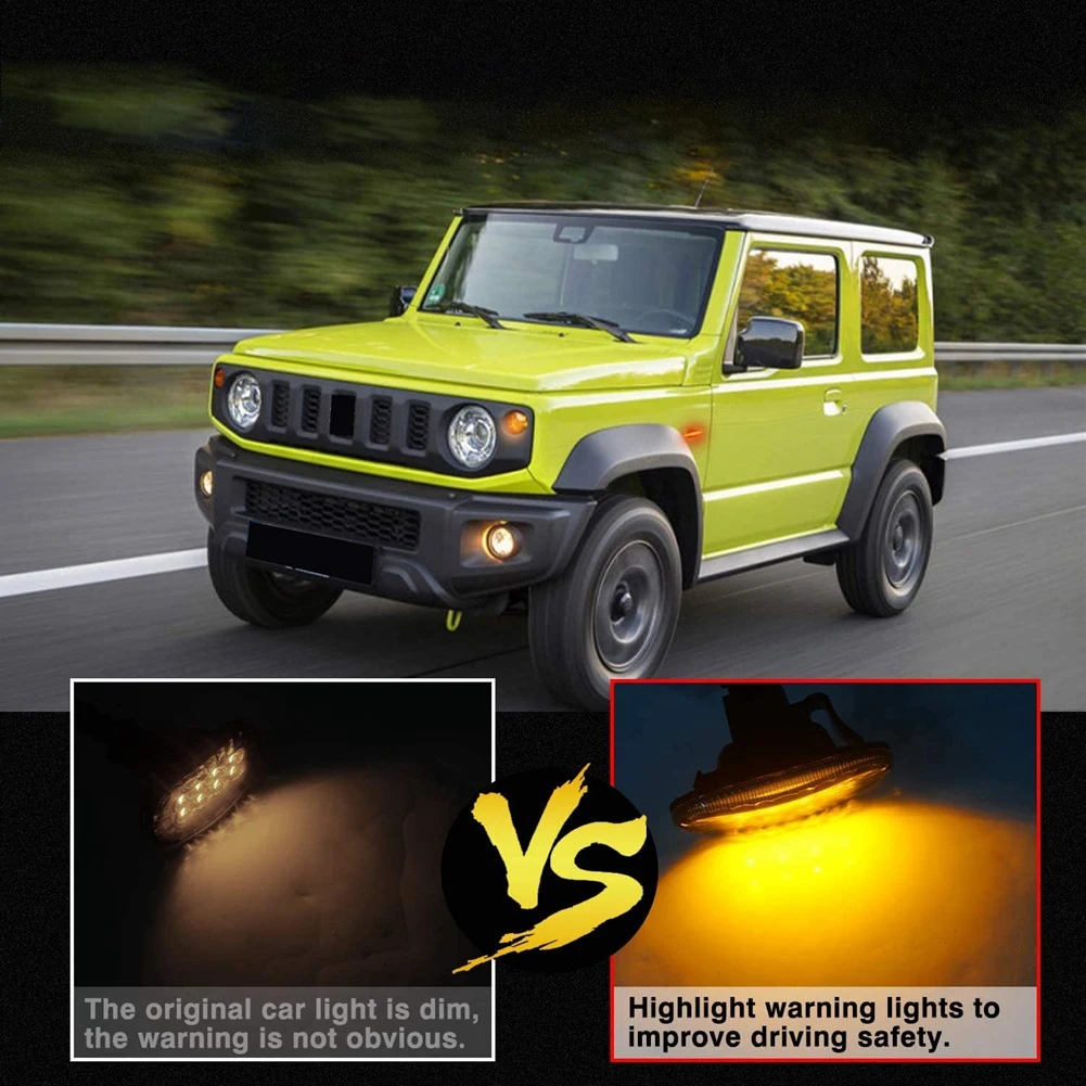 Янтарные светодиодные боковые габаритные огни для Suzuki Jimny JB74 JB64 2018-замена
