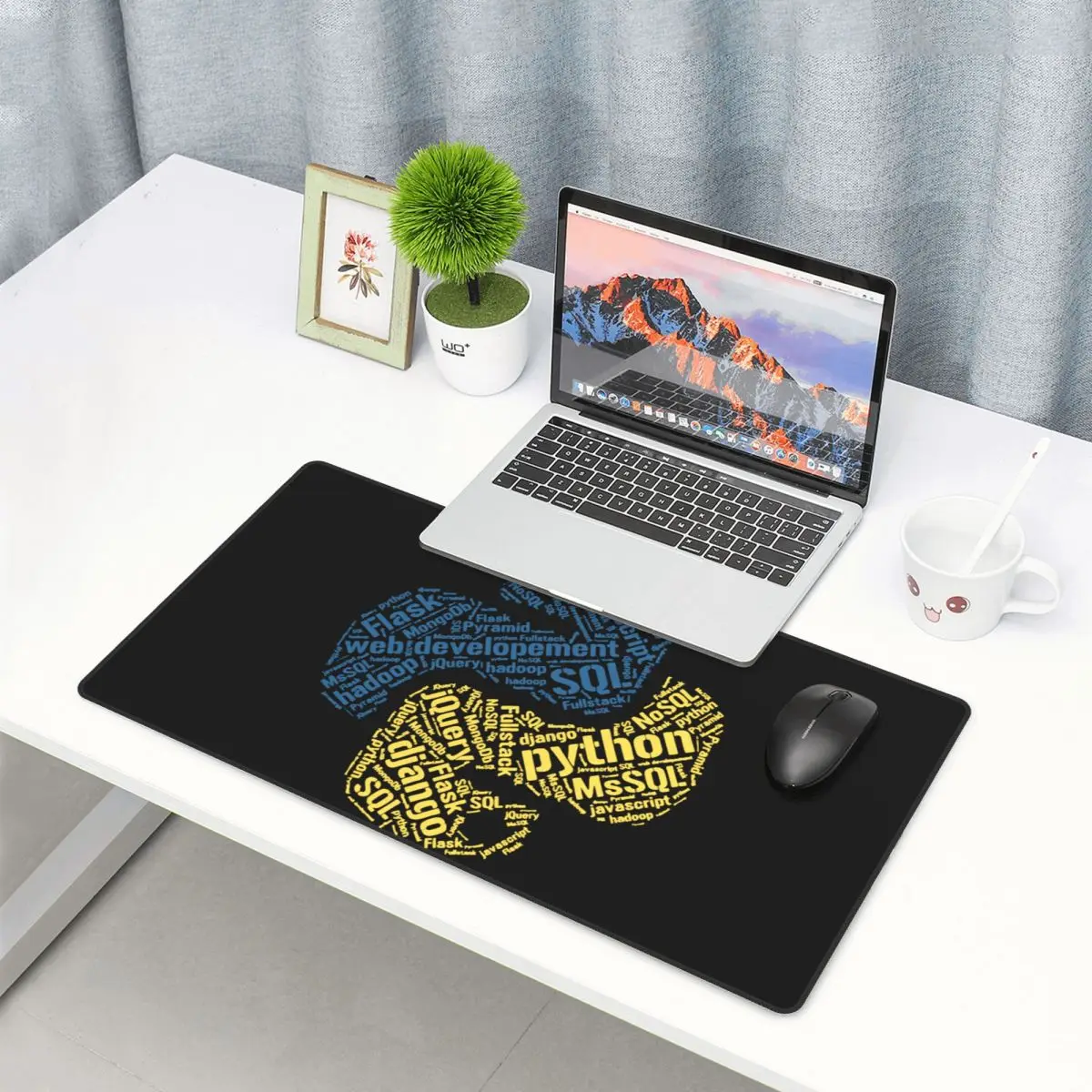 Программатор Python игровой коврик для мыши Настольный ПК программирующий кодер