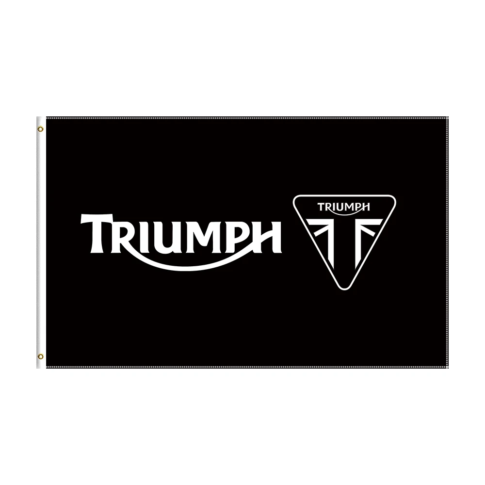 

3x5 Ft Triumph Flag Polyester Printed Racing Motorcycle Banner For Decor