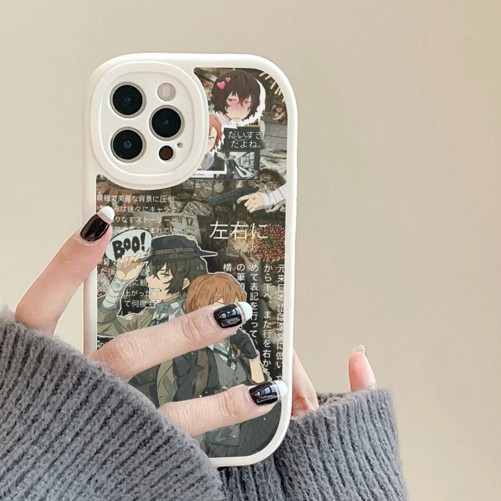 Чехол для телефона Dazai Osamu из японского аниме Bungou Stray Dogs твердой кожи iPhone 14 13 12 Mini 11