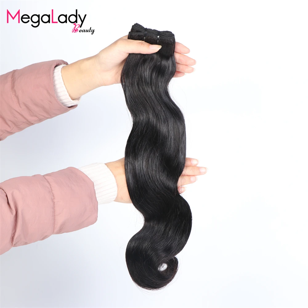 

Super Double Drawn Hair Bundles Cuticle Aligned Raw Indian Remy Hair Weft Body Wave Human Hair Bundles With Closure 4x4 Lace