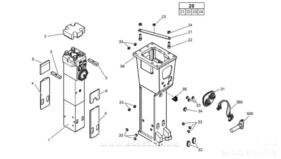 

PC60-7 Excavator Breaker Option Hydraulic Control Valve PC60 Excavator Attachment Rock Hammer Service Parts