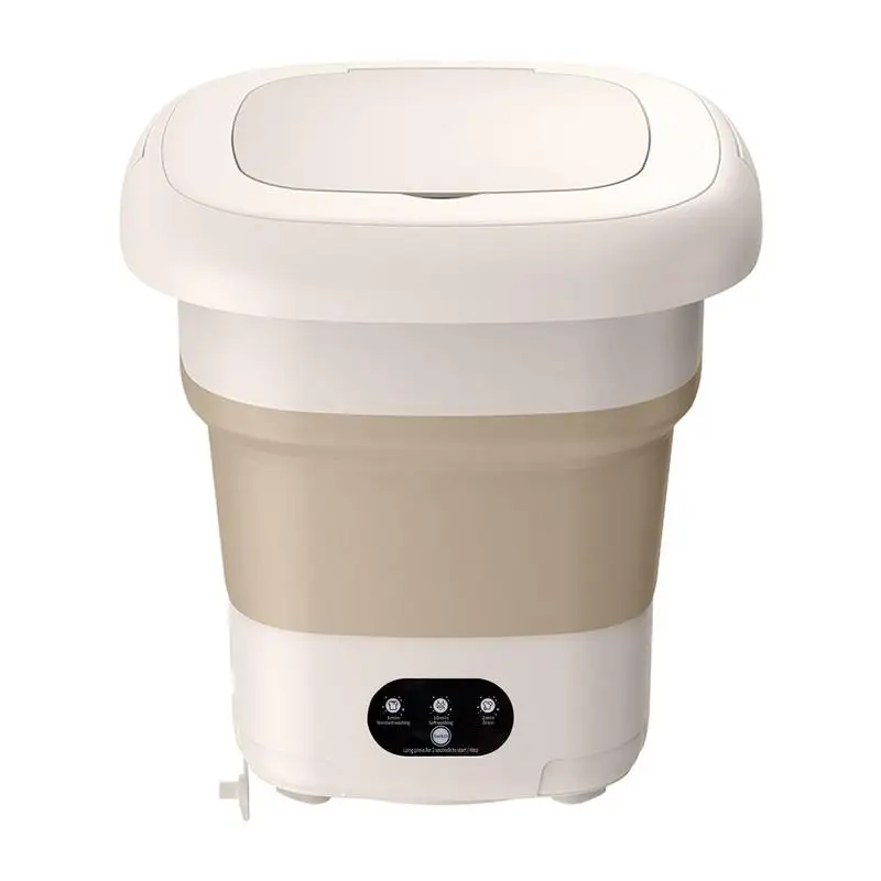 

Mini Washing Machine 9L Mini Washer Machine Bucket Folding Lightweight Travel Laundry Tub With Dehydration Function Personal