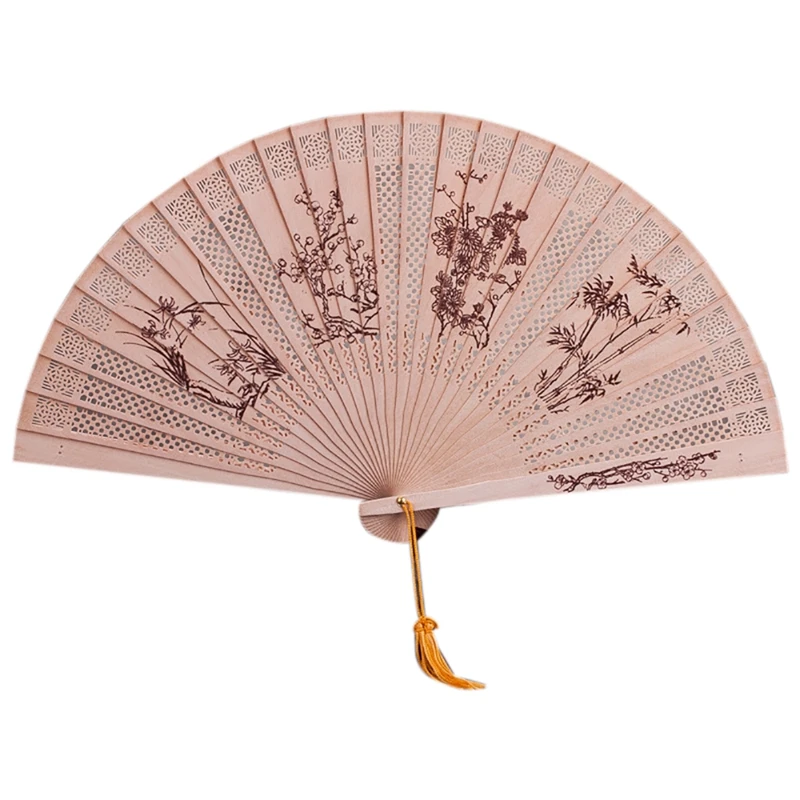 

Женский танцевальный веер из сандалового дерева