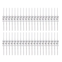 300pcs 40mm crystal pearl curtain link replacement vertical roman roller blind ball chain cord connector clipssilver