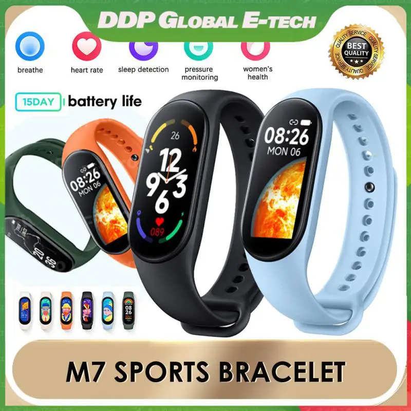 

Blood Pressure Smartwatch Fitness Tracker Heart Rate Smart Watch Fashion Smart Bracelet Watch For Mi Band 7 Sport Smartband