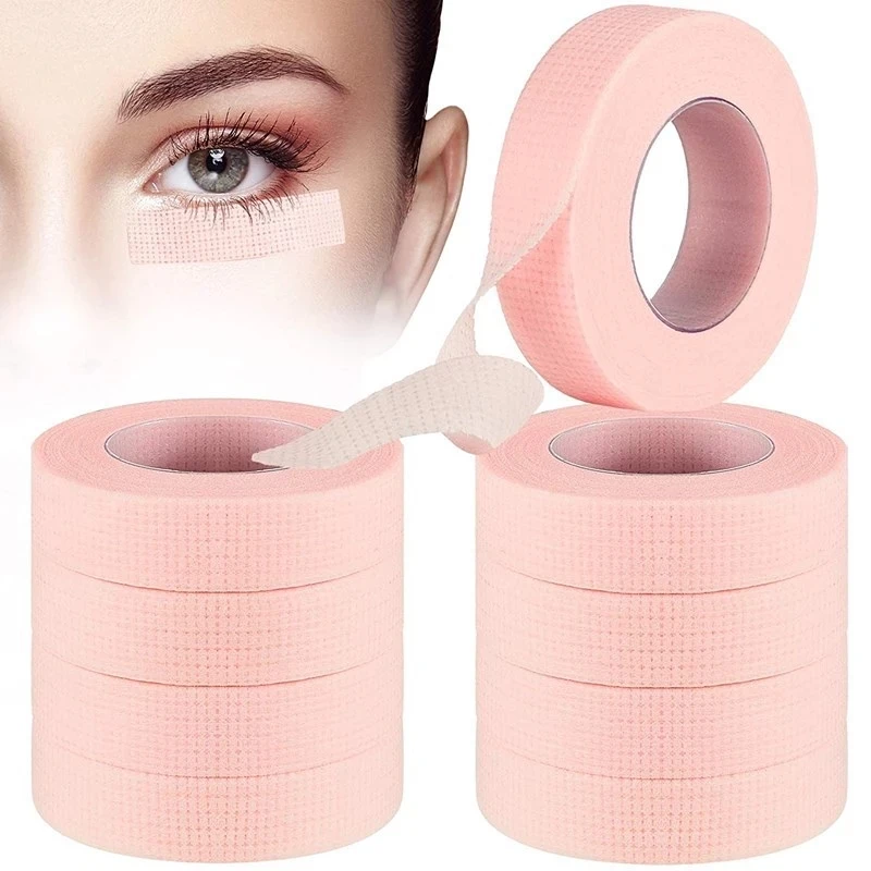 Eyelash Extension Tape Micropore Eyelash Tape Extension Supplies Breathable Non-Woven Eyelash Patches Tapes Makeup Tools