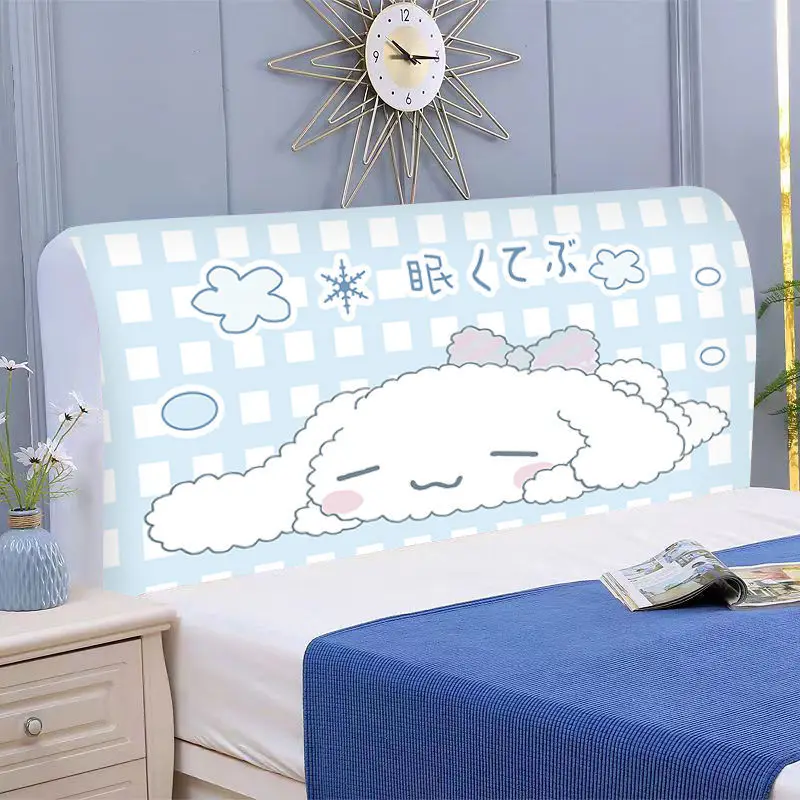 

Sanrio Cinnamoroll Kawaii Pochacco Bedside Cover Set Wooden Headboard Dust Cover Universal Bedside Protective Cover