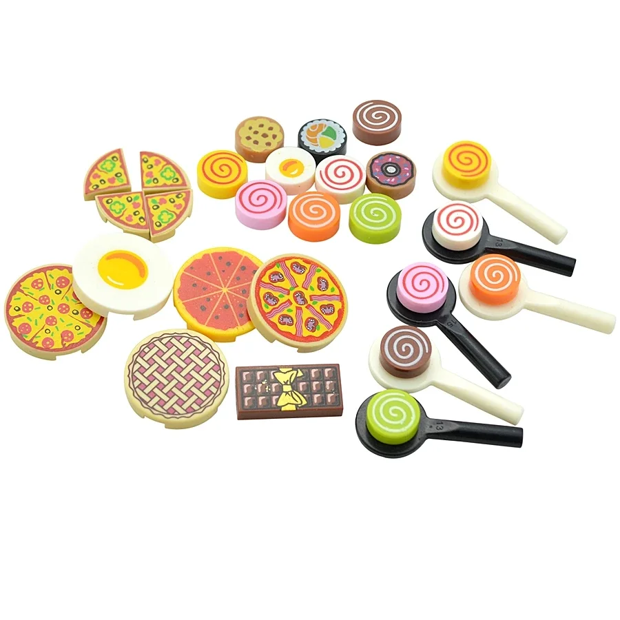 Город МОС кирпичи мини-игрушки для еды строительные блоки гамбургер картошки фри