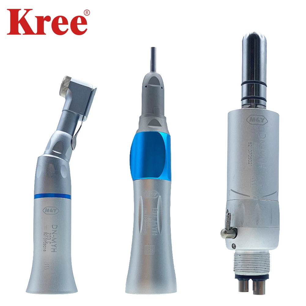 

M&Y Dental Low Speed Handpiece Air Turbine Handpiece Straight Contra Angle handpiece Air Motor2/4Holes polish tools