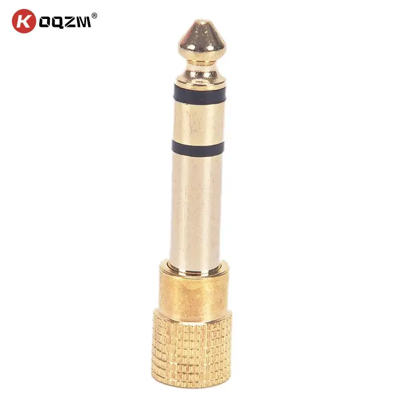 

1pc Jack 6.35mm 1/4" Male To 3.5mm 1/8" Female Audio Converter 6.35 Male To 3.5 Female Stereo Terminal Plug Headphone Adapter