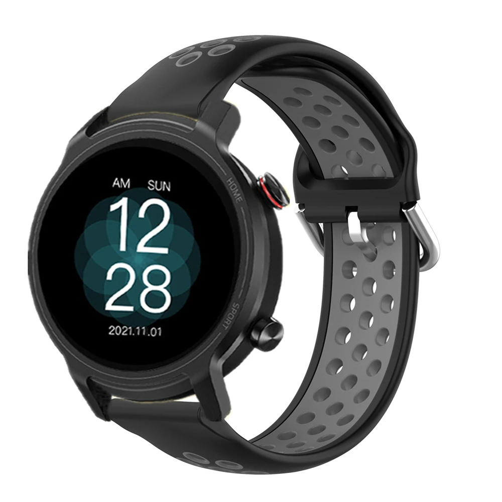 Rainbow Watchband For TicWatch Pro 3 GTH 2 E3 E2 Silicone Wrist Strap For TicWatch GTX GTA GTW GTK Sport Waterproof Bracelet New