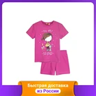Комплект (футболка, шорты) для девочки Let's Go, рост 122 см, арт. 91143 (цвет: розовый)