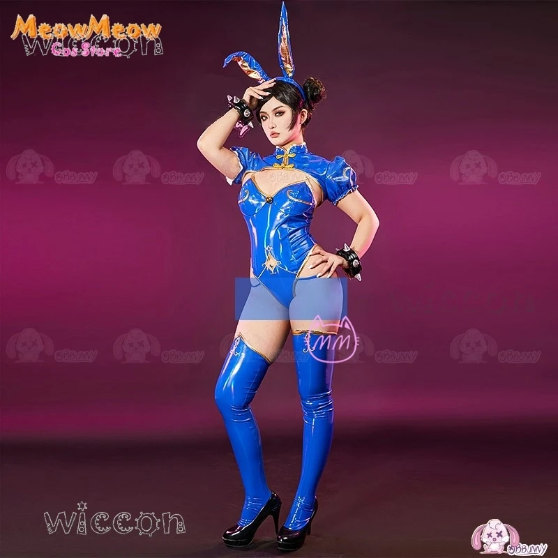 Street Chunli Chun Li Косплей Костюм Парик Истребитель Игра SF Ролевая Банни Наряд Для