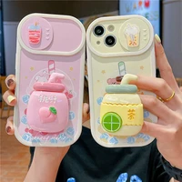 original luxury creative milk tea 3d pattern iphone case for11 12 13promax xs xr 7 8 se2 6s silicone anti fall soft cover shell