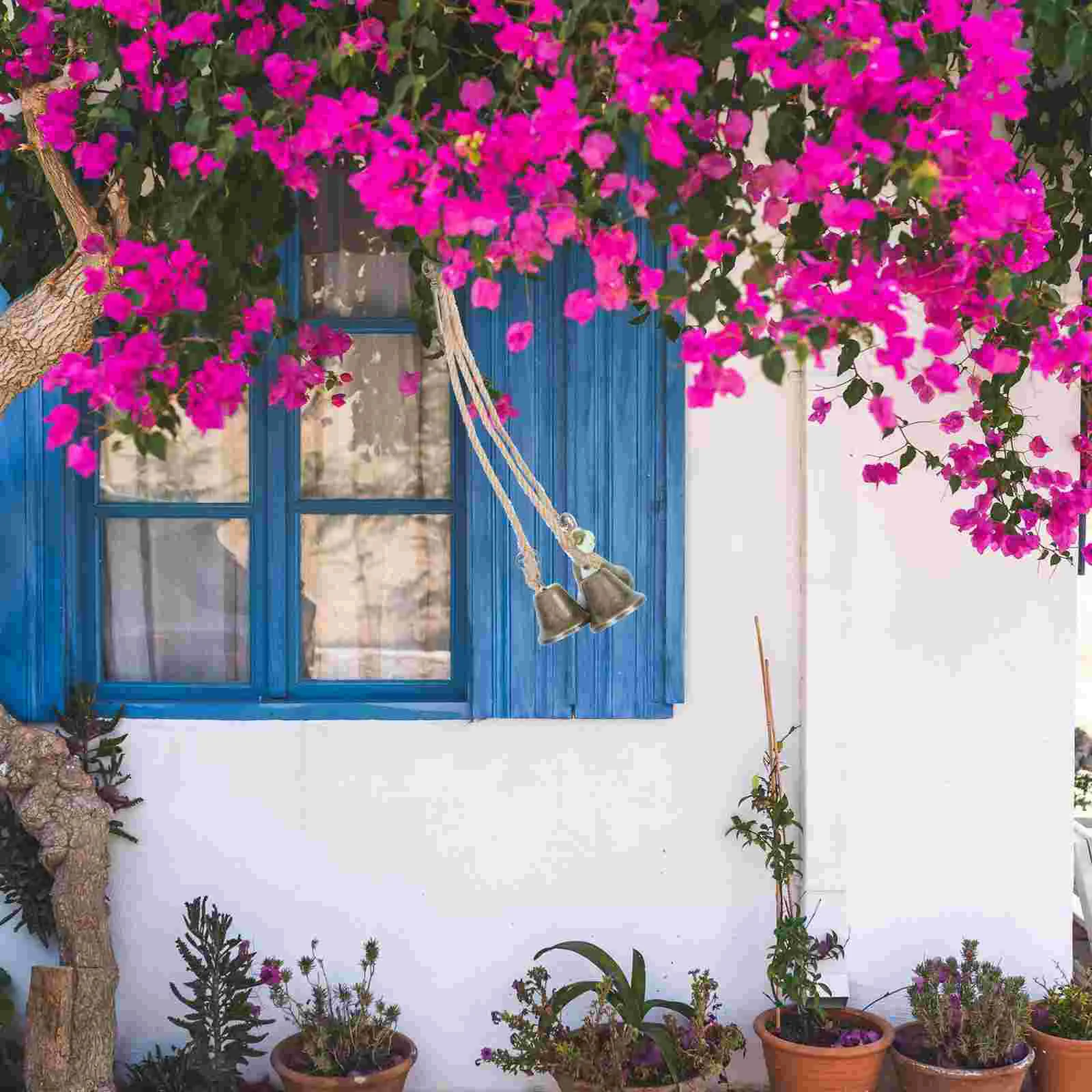 Крытый колокольчик веревка для шпагата рождественские подвесные колокольчики