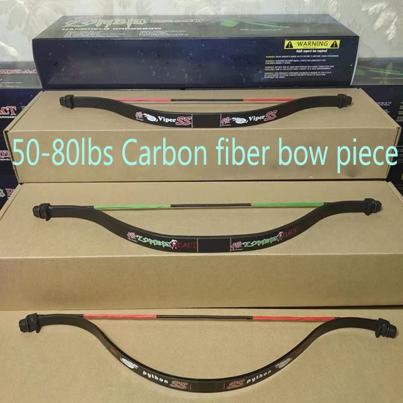 

50-80lbs of Carbon Fiber Bow Pieces manganese steel Hunting Bow and Arrows for Adult Outdoor Toy Crossbow