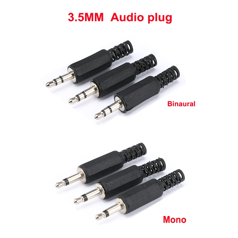 10 шт. 3 5 мм аудиоразъем стерео разъем бинауральный/моно старый кабель для