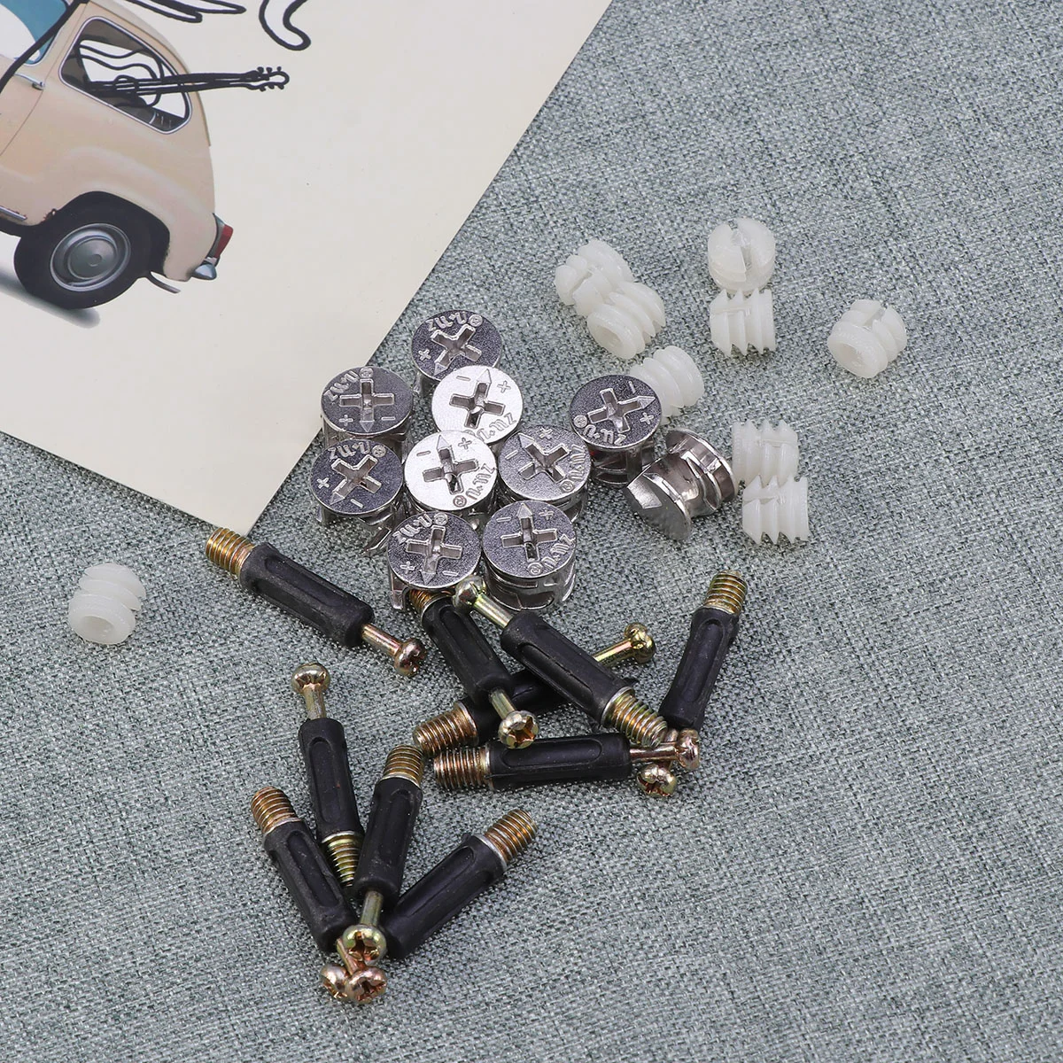 10 комплектов предварительно вставленных гаек крепежная фурнитура Camtrix мебельные