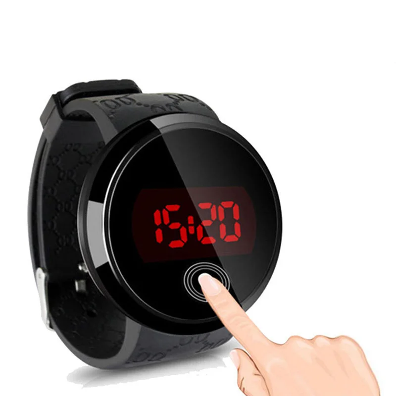 

2023 New Children's Silicone Watch Waterproof Touch Screen LED Kids Electronic Watch Boy Girl Holiday Gift Surprise price Sale