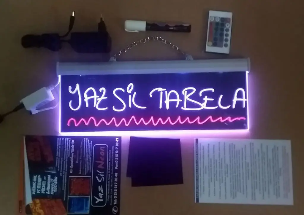 

40X13cm-Yaz Clear Led Neon Sign Board-CAMPAIGN!!!