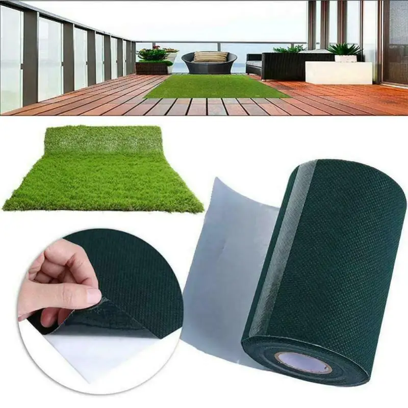 

5/10M Multi Purpose Artificial Grass Synthetic Turf Joint Tape Doormat/ Area Rug Carpet Tapes Glue Yard & Garden Decor