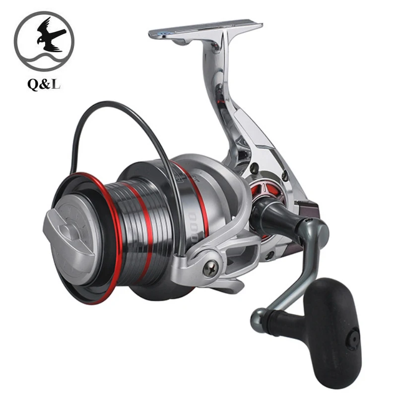 

Lizard 3000-12000 CNC Full Metal Rocker Large Spherical rocker 30kg Max Drag Spinning Fishing Reel 5.2:1 Metal Trolling Reel