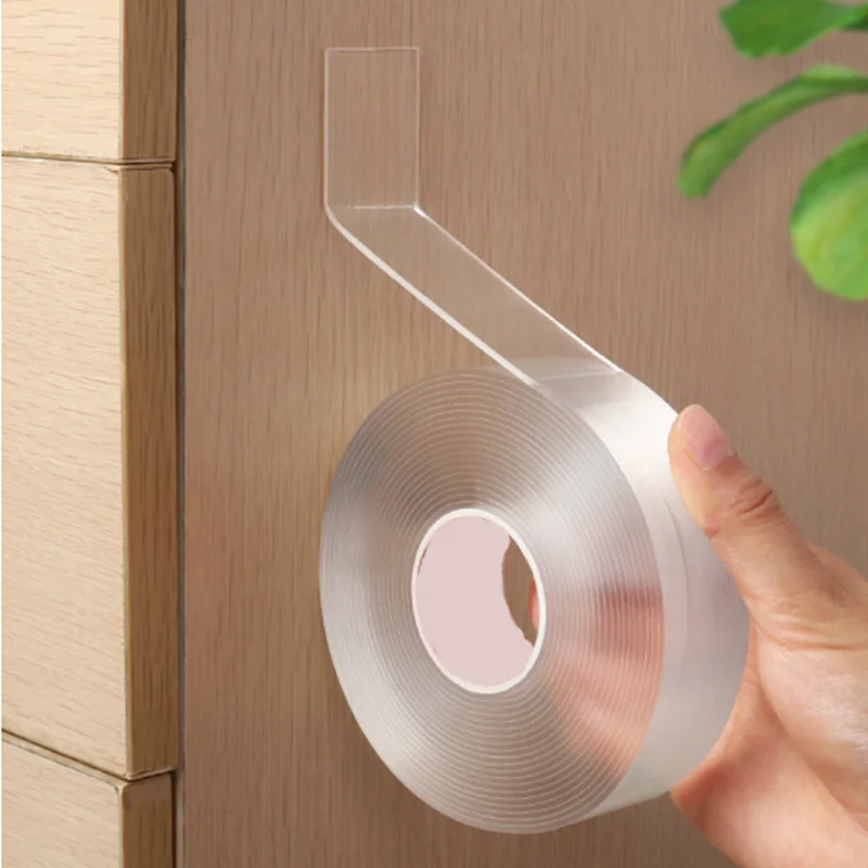 Self Adhesive Traceless Double Sided Nano Tape Waterproof Transparent Wall Stickers Heat Resistance Bathroom Home Decoration Tap