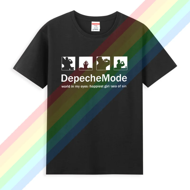 2024 Мужская футболка Depeche Cool Mode World in My Eyes с графическим рисунком мужские топы