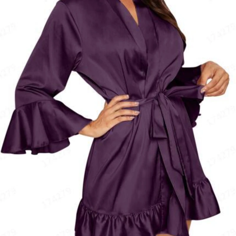 Модная женская ночная рубашка из итальянской ткани комплект сексуального