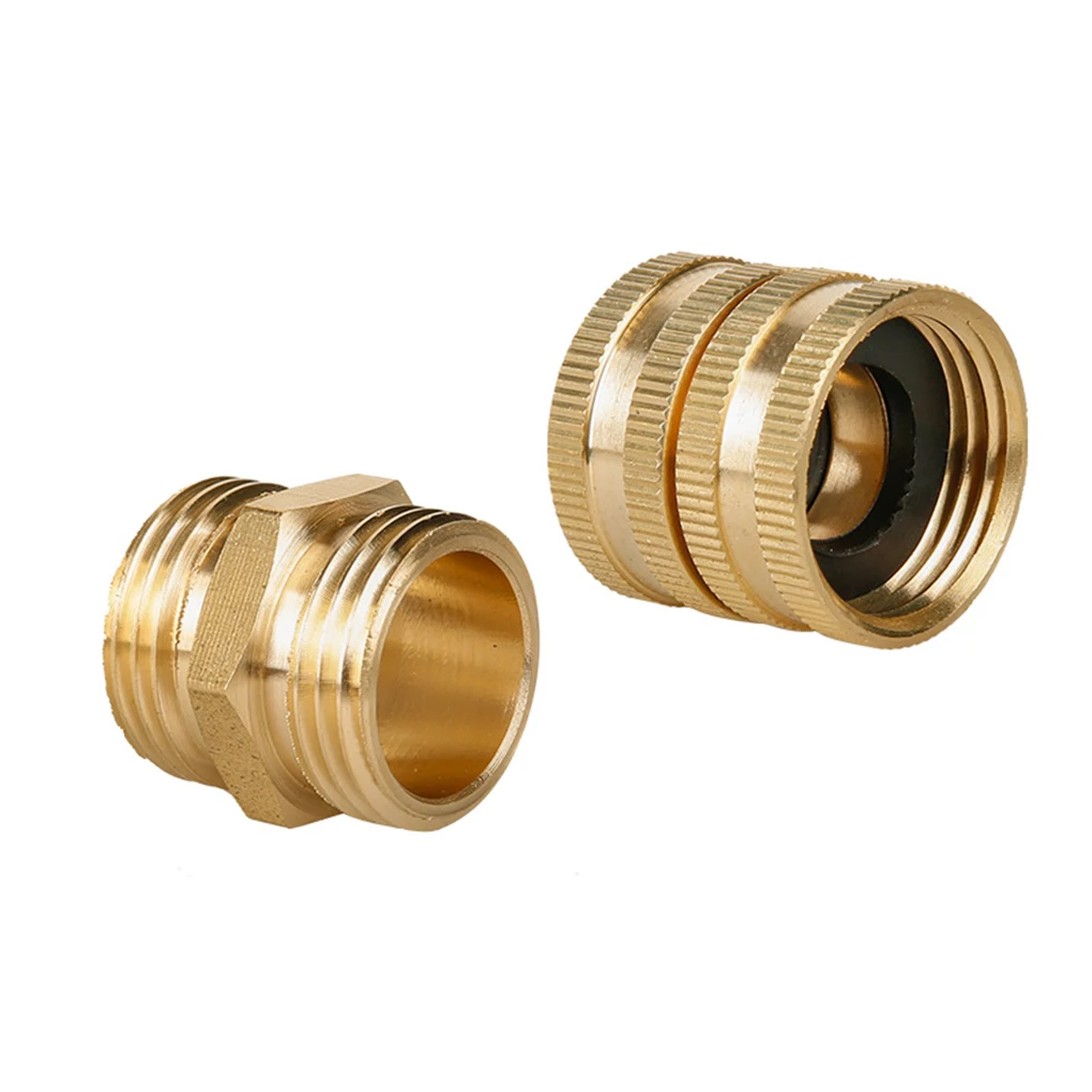 

Garden Hose Adapter Set Male to Male Female to Female 3 4 Inch Brass Connector with Extra 4 Washers