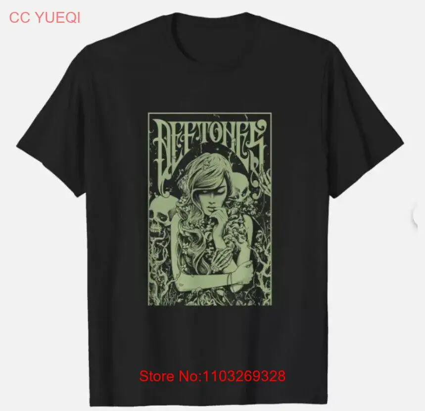 Черная новая футболка Deftones.! Подарок маме рубашка всех размеров