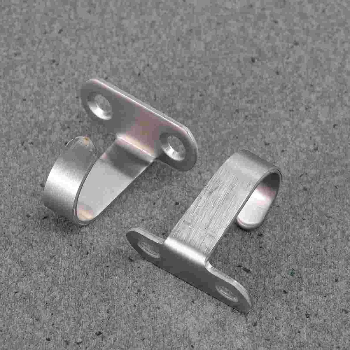 

10Pcs Hook Stainless Steel Clasp Simple Hook Wardrobe Hooks Single Hook for Wardrobe