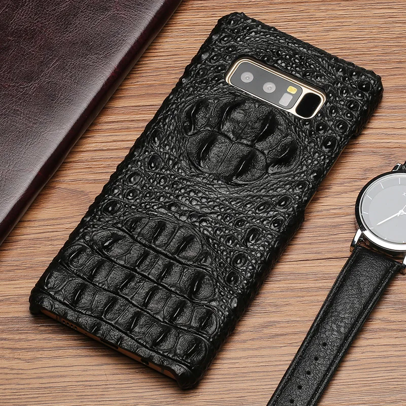 

Luxury Crocodile Texture case cover For Samsung S6 S7 Edge S8 S9 Plus s10e Note 8 9 Genuine Leather For A50 A70 A8 2018 J7 2017