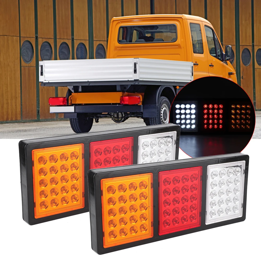 Пара прицепа Грузовик Задний фонарь Лампа 60LED Яркий IP67 Водонепроницаемый