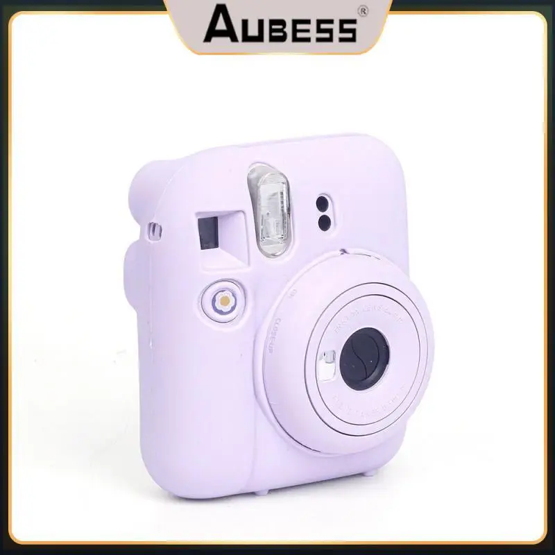 

Light Sakura Powder Scratch-resistant Camera Cover Anti-fall Silicone Case Durable Without Deformation Plot Iris Purple