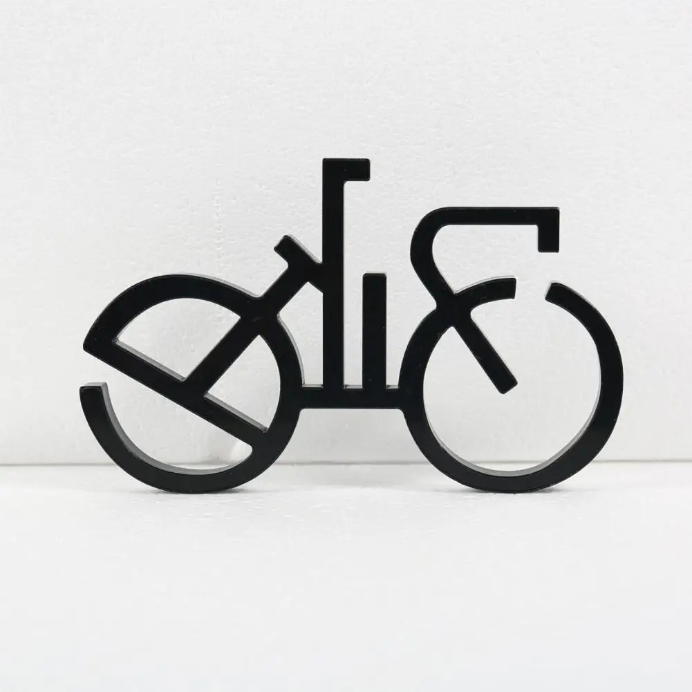 Минималистичная велосипедная скульптура абстрактная проволочная рама