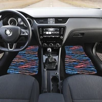 blue pink animal print car floor mats set front and back floor mats for car car accessories