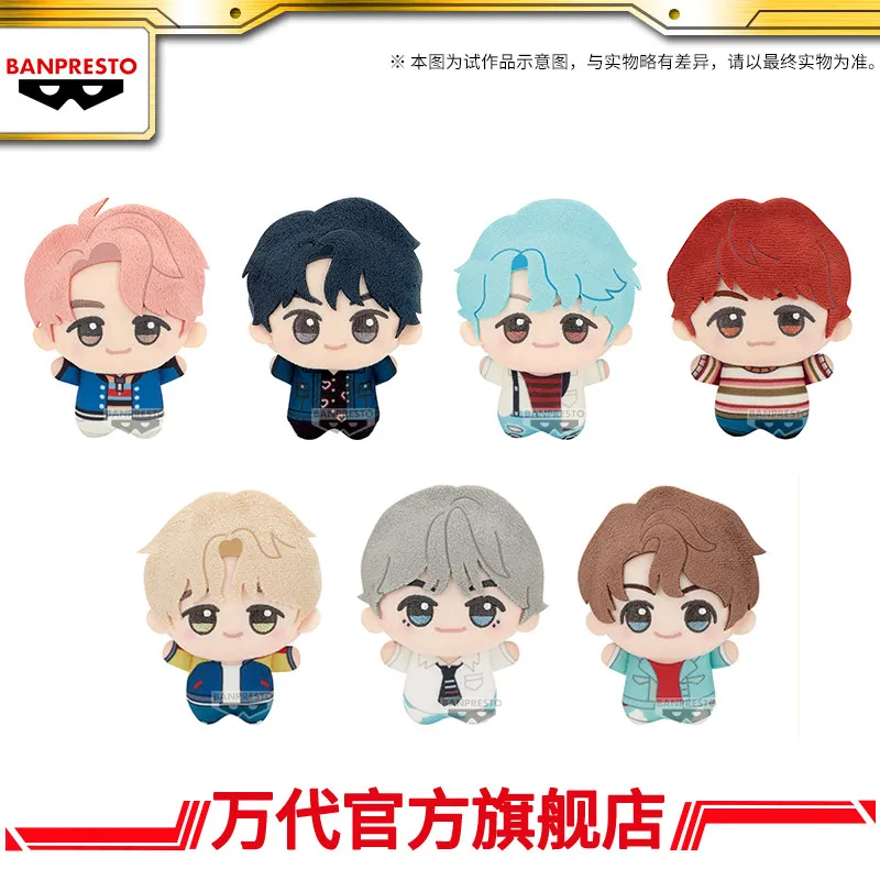 Фото В наличии Оригинальная плюшевая кукла Banpresto TinyTAN DNA RM j-hope Jimin Q-версия, плюшевый брелок 11 см, мультяшная кукла, креативный подарок №2
