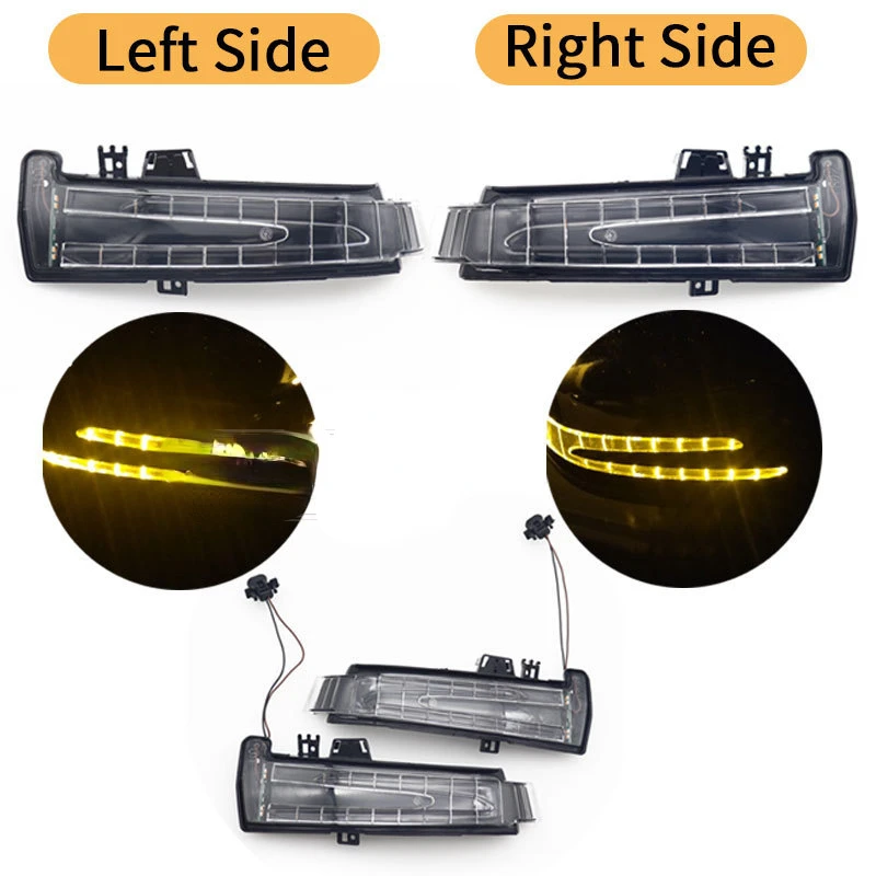 

Left/Right LED Blinker Lamp Car Rear View Mirror Indicator Light Turn Signal Light For Benz W221 W212 W204 2129067401 2129067501