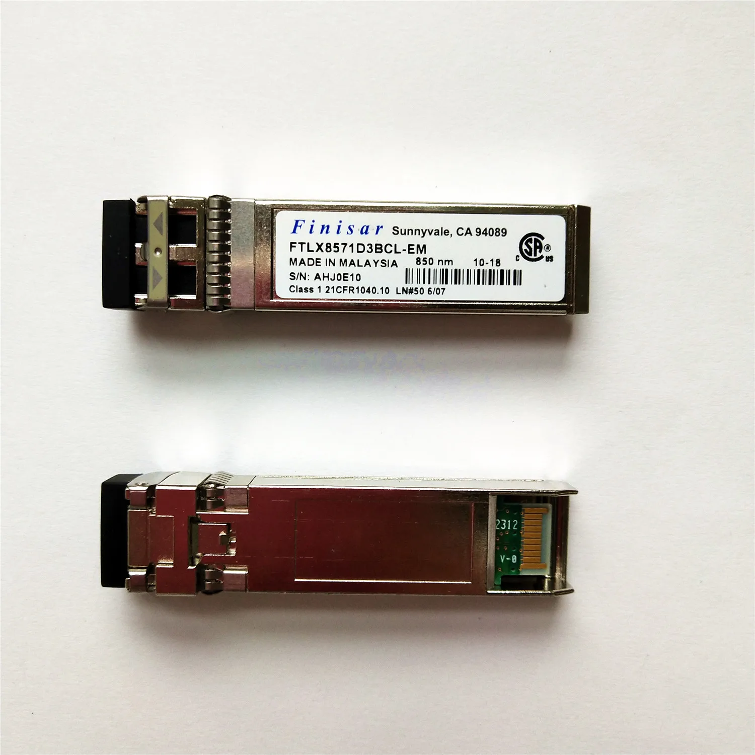 Finisar 10G Fiber Transceiver/FTLX8571D3BCL-EM/850nm 10G SR Fiber Module Sfp/SFP+ 10GB Optical Switch