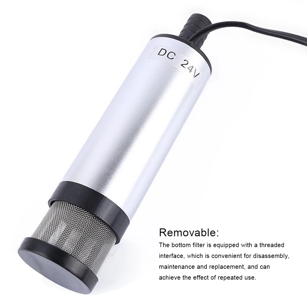 

Multifunctional 12V Submersible Pump Stainless Steel Fuel Transfer-pump Portable Oil Suction Pumps for Oil Kerosene Vessel