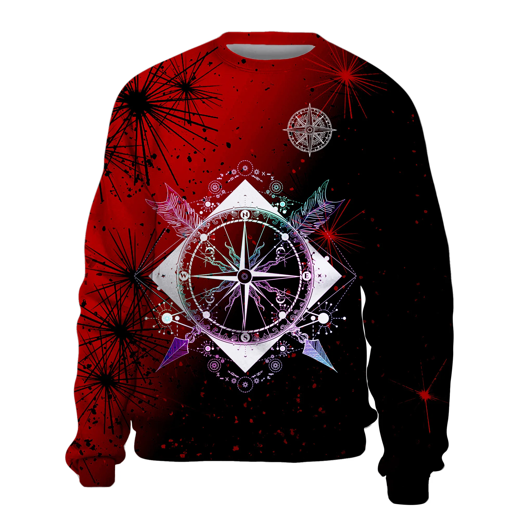 

Новинка, Модный Стильный хлопковый флисовый теплый мужской трендовый Повседневный красивый индивидуальный топ с 3D-принтом и графическим к...