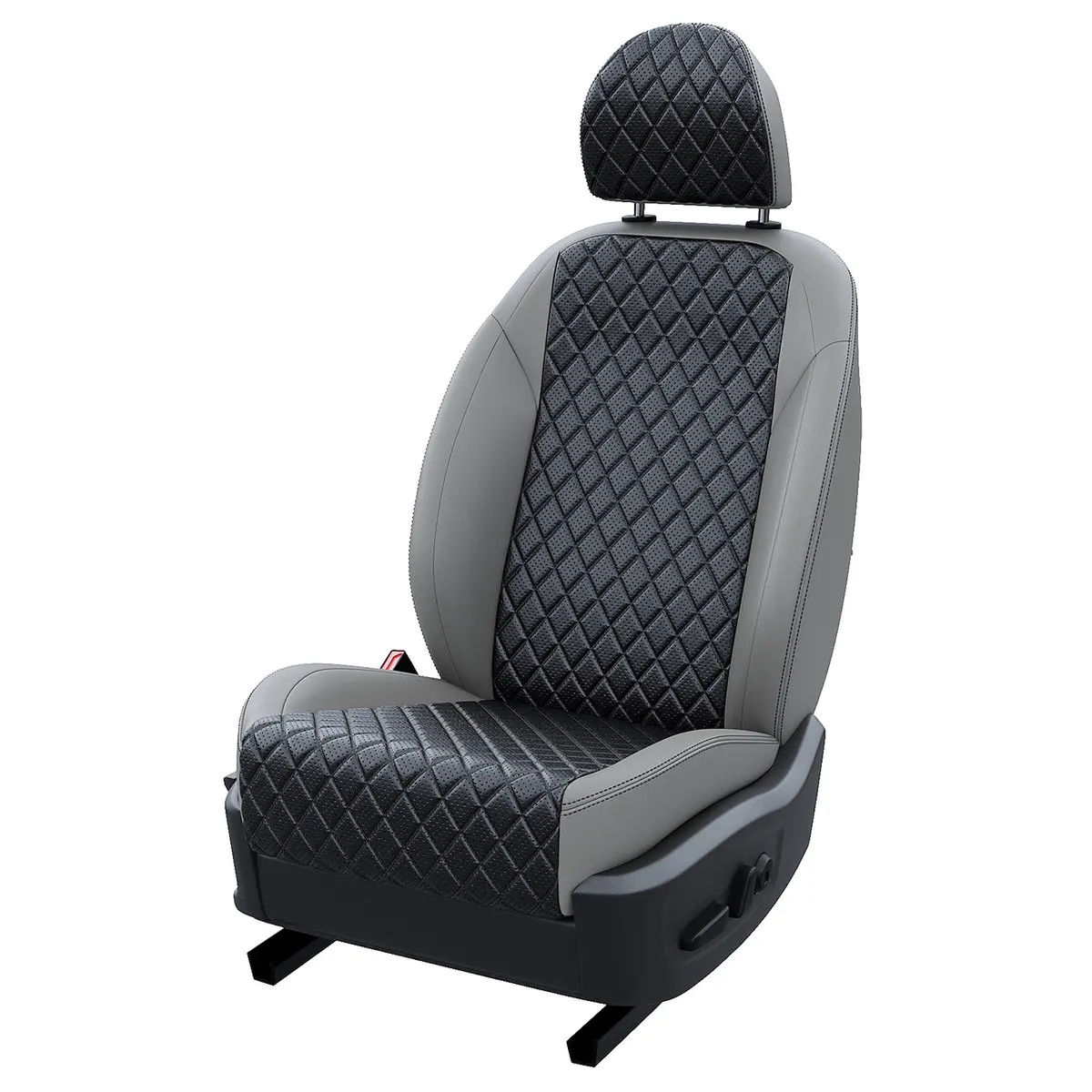 Чехлы на Киа Сид 2 2012-2018 Экокожа с ромбом