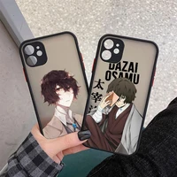 japan anime bungou stray dogs dazai osamu phone case cover for iphone 12 11 13 pro x xs max xr 8 7 6 6s plus shockproof cover