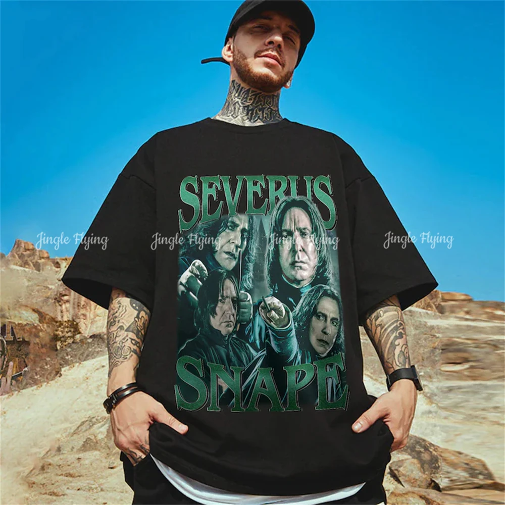 Винтажная футболка Severus Snape хлопок оверсайз