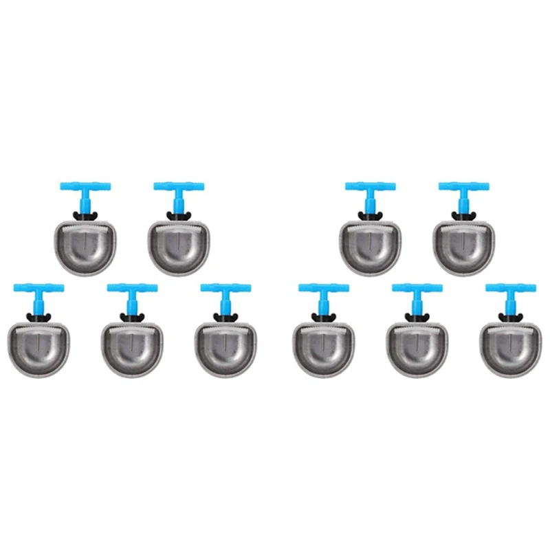

10Pcs Stainless Steel Automatic Rabbit Drinker Nipple Drinker Farm Livestock Drinking Water Accessories (Small)